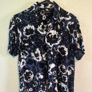 INC International Concepts Floral Button Down